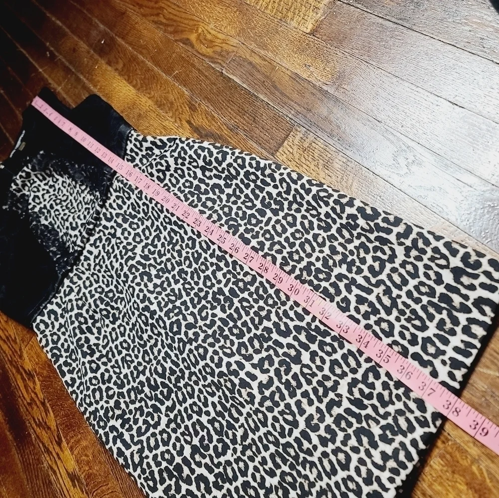 Karl Lagerfeld Paris Mob Wife Leopard Black Lace Dress size 6 - Picture 8 of 10